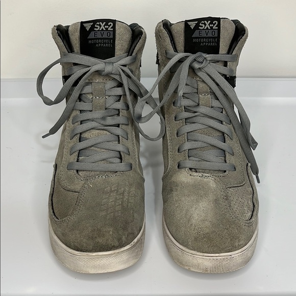 SHIMA SX-2 Evo Shoes Gray High-Top Men's Size 10 Motorcycle Shoe - Picture 2 of 15